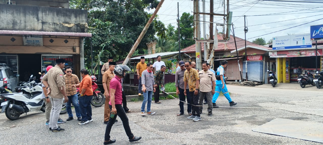 Pengukuran jalan yang akan diperbaiki