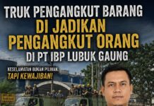 Pekerja Diangkut Pakai Truk Barang, Aktivitas PT IBP di Lubuk Gaung Disorot