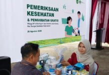 Apical Gelar Pemeriksaan Kesehatan dan Pengobatan Gratis bagi Warga Lubuk Gaung